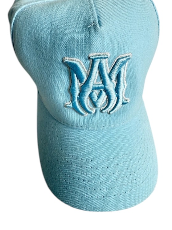 Amiri Sky Blue Cap With Embroidered Logo